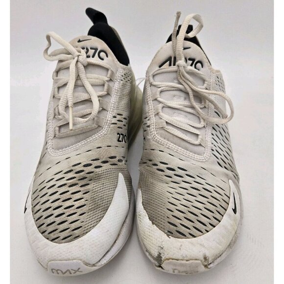 Nike Air Max 270 Low Top White Black Size 10 AH6789-100 Mens Lace Up Breathable - Picture 2 of 8